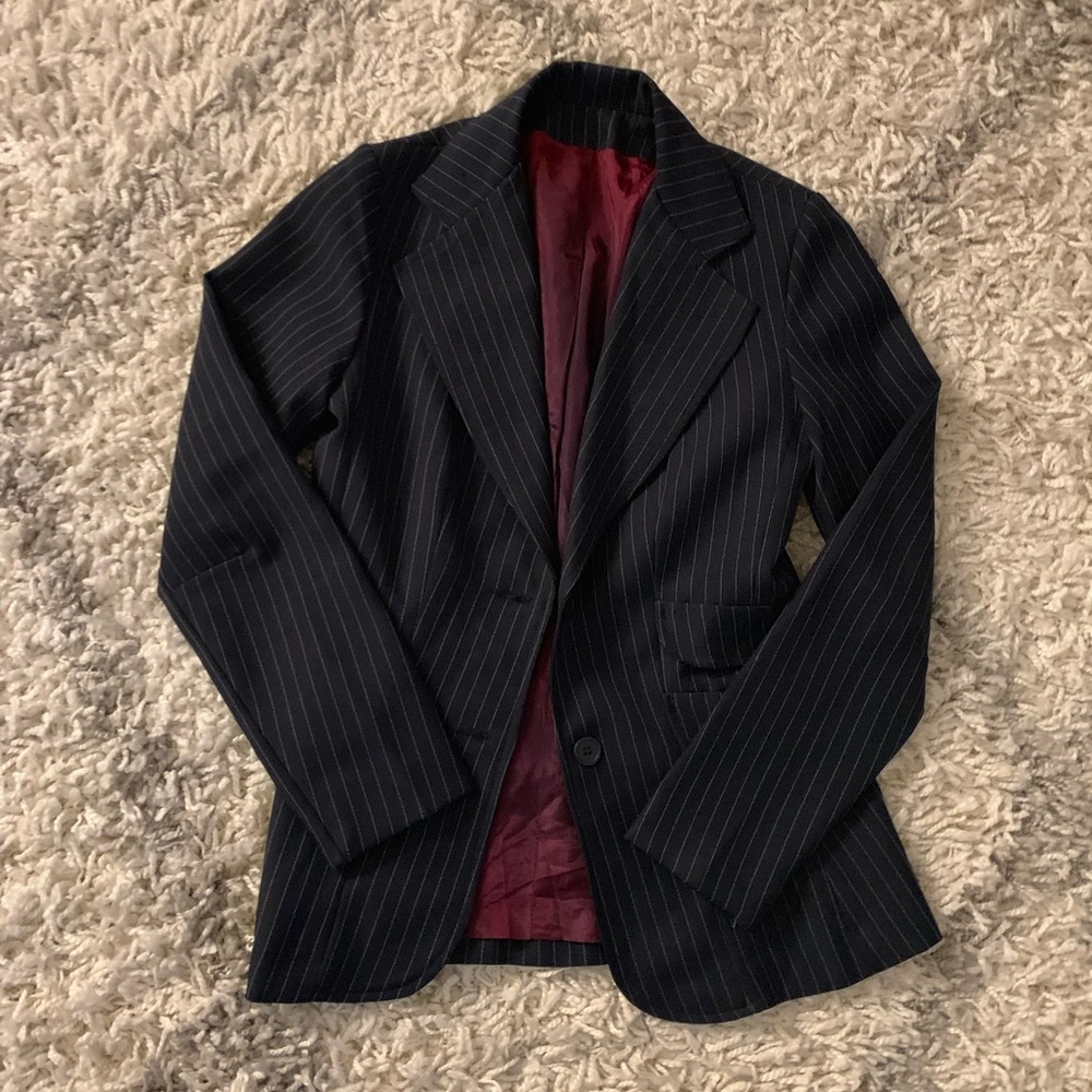 Vintage Happy Legs Pinstripe Blazer